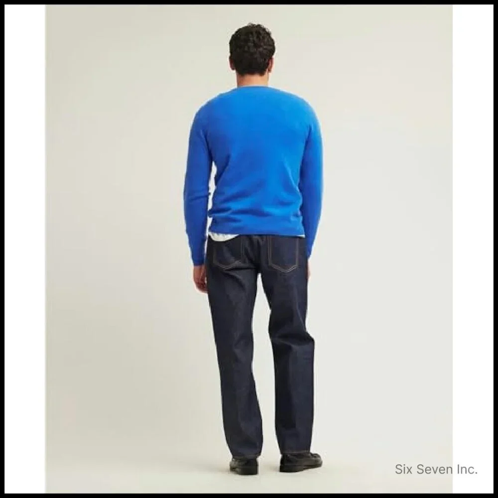 Men's Cashmere Crewneck Sweater Classic Elegant Minimal Luxury Pullover